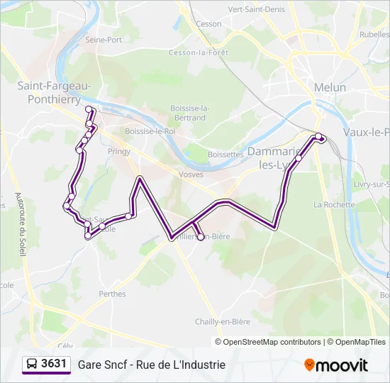 3631 Bus Line Map