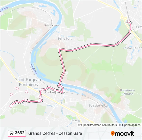 3632 Bus Line Map