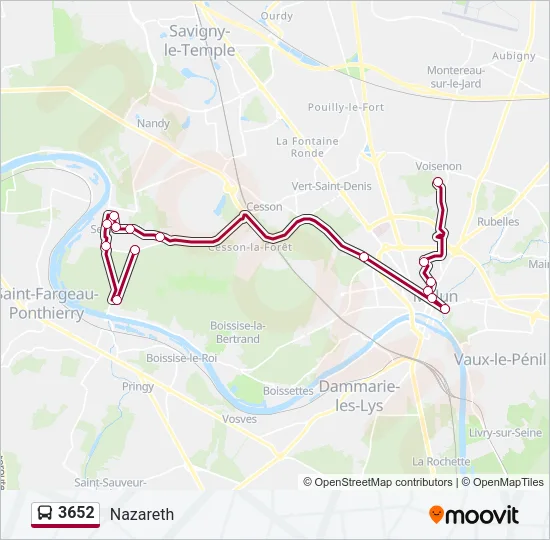 3652 Bus Line Map
