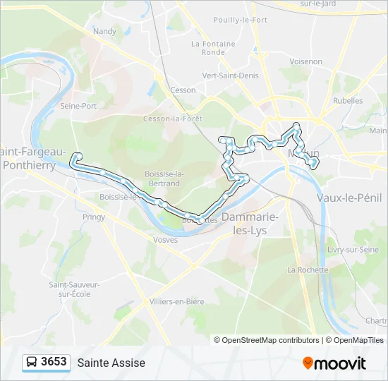 3653 Bus Line Map