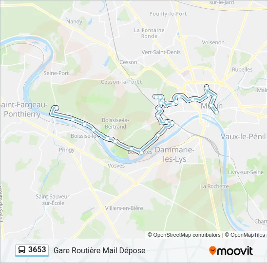 3653 Bus Line Map
