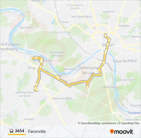 3654 Bus Line Map