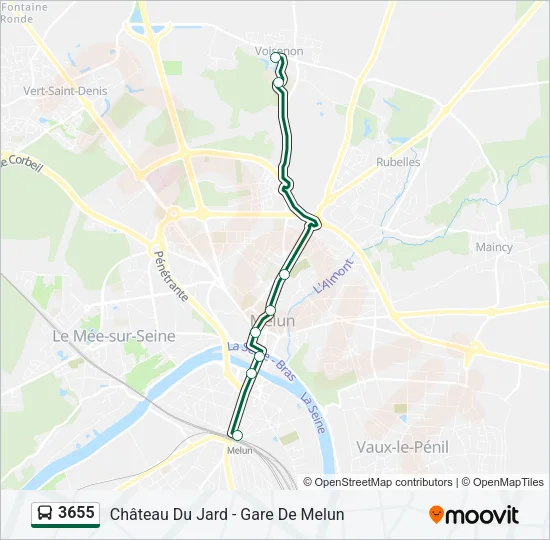 3655 Bus Line Map