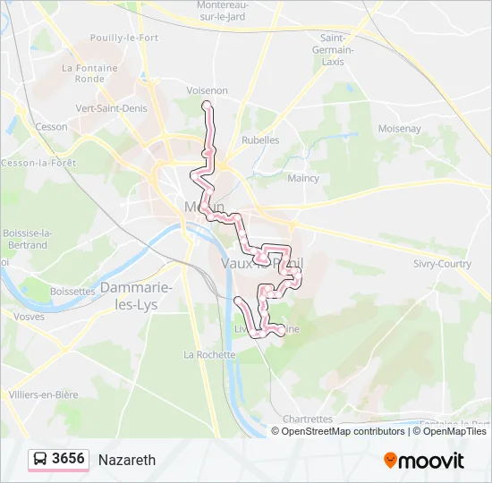 3656 Bus Line Map