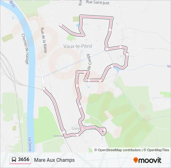 3656 Bus Line Map