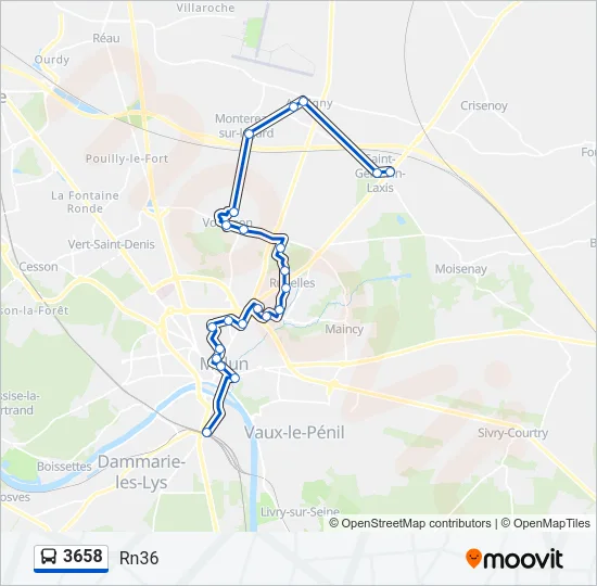 3658 Bus Line Map