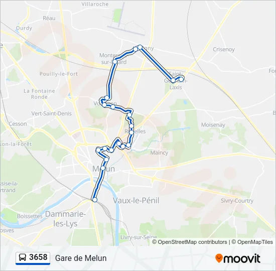 3658 Bus Line Map