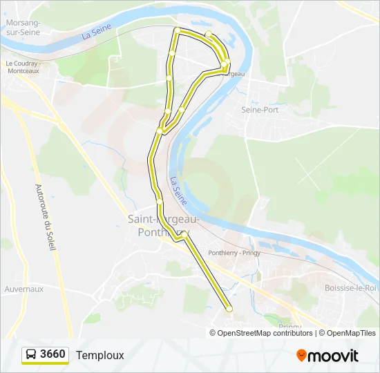 3660 Bus Line Map