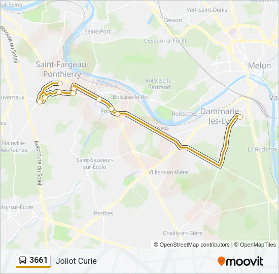 3661 Bus Line Map