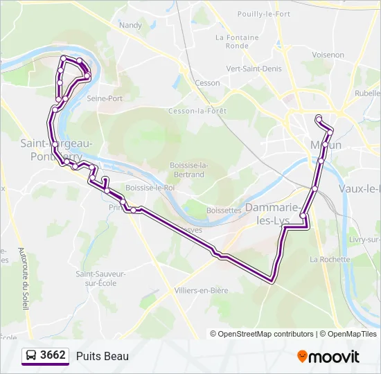 3662 Bus Line Map