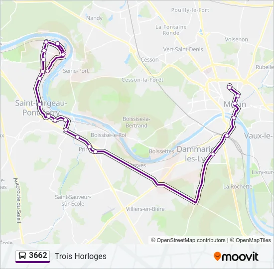 3662 Bus Line Map