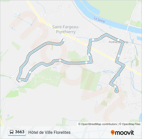 3663 Bus Line Map