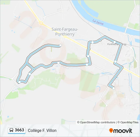 3663 Bus Line Map