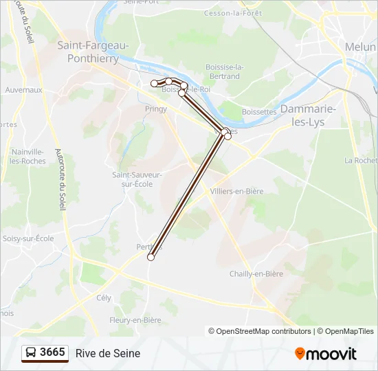 3665 Bus Line Map