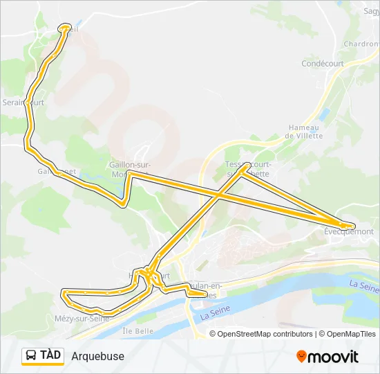 TÀD Bus Line Map