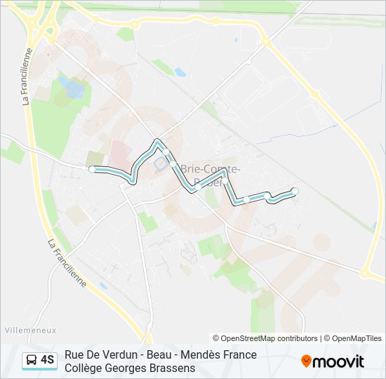 4S Bus Line Map