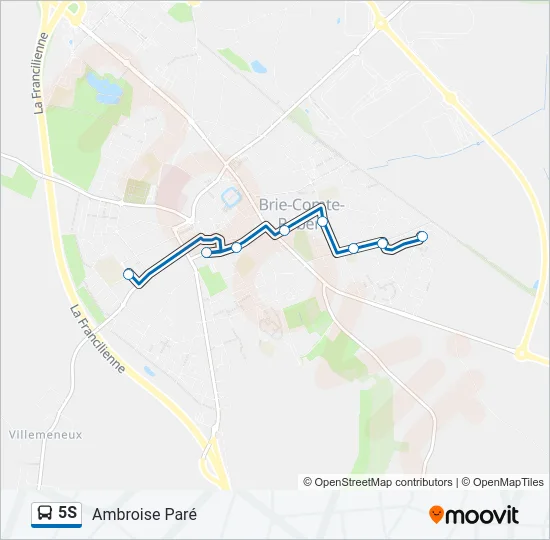5S Bus Line Map