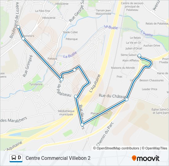 D Bus Line Map