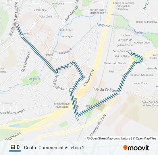 D Bus Line Map