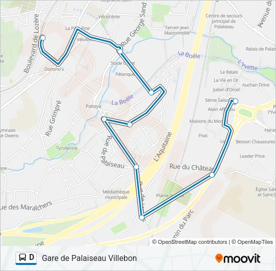 D Bus Line Map
