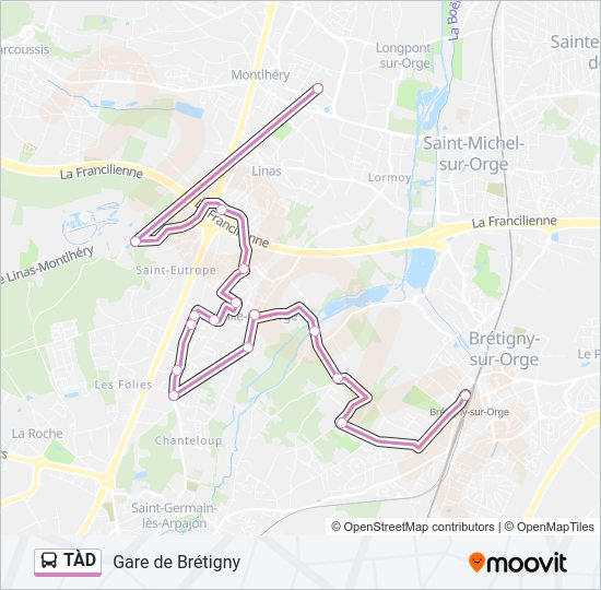 TÀD Bus Line Map