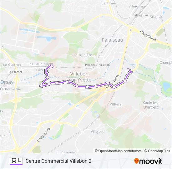 L Bus Line Map