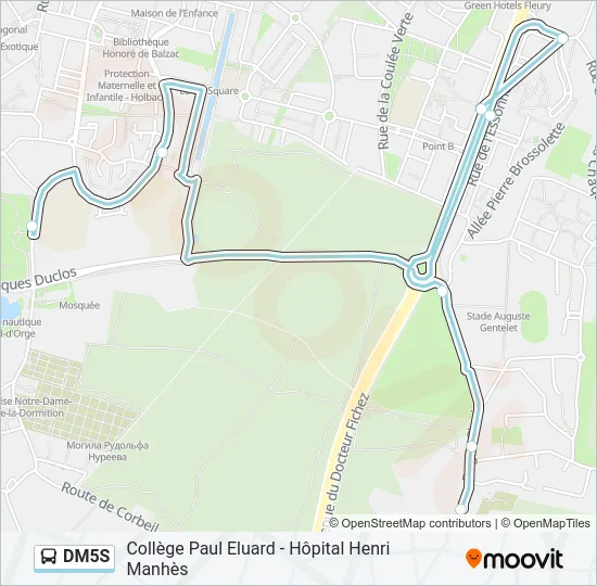 DM5S Bus Line Map