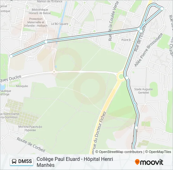 DM5S Bus Line Map