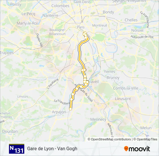 N131  Line Map