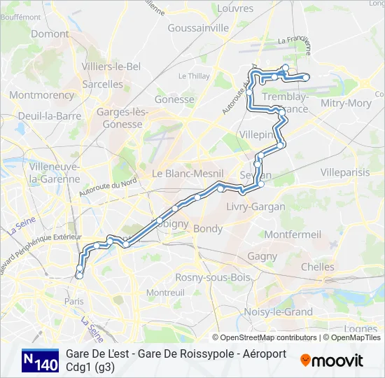 N140  Line Map