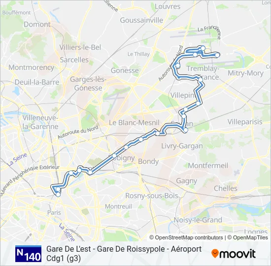 N140  Line Map