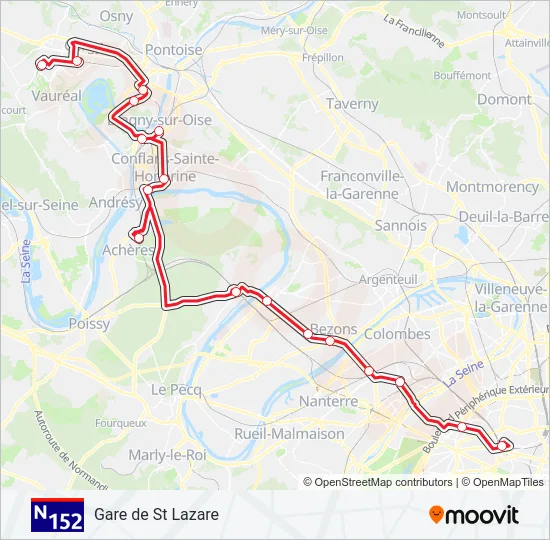 N152  Line Map