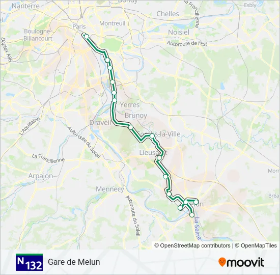 N132  Line Map