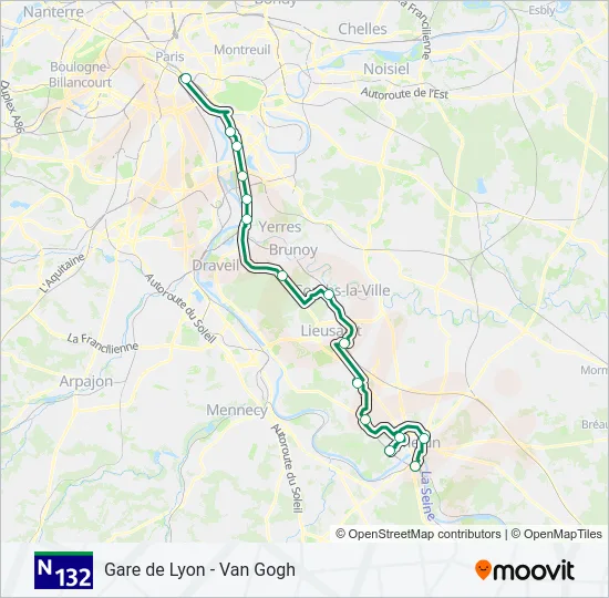 N132  Line Map