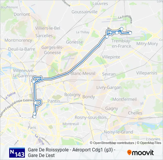 N143  Line Map
