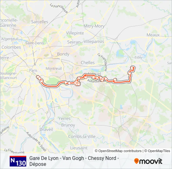 N130  Line Map