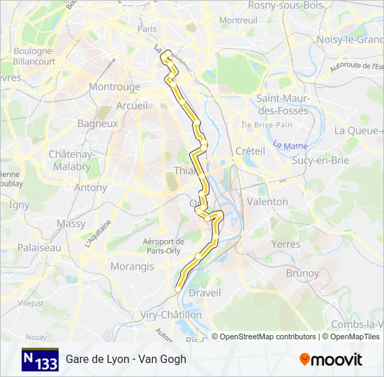 N133  Line Map