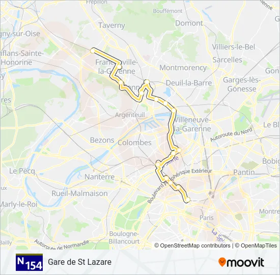 N154  Line Map