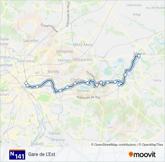 N141  Line Map