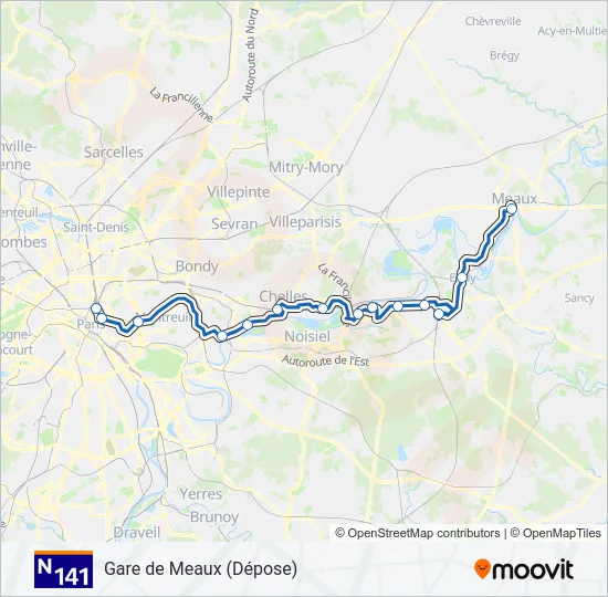 N141  Line Map