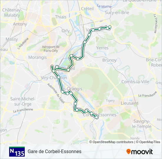 N135  Line Map