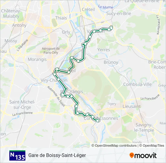 N135  Line Map