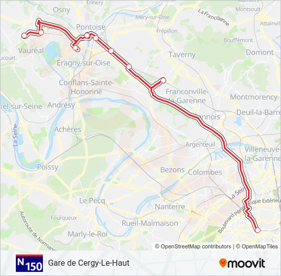 N150  Line Map