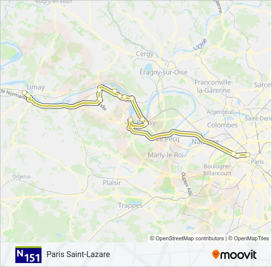 N151  Line Map