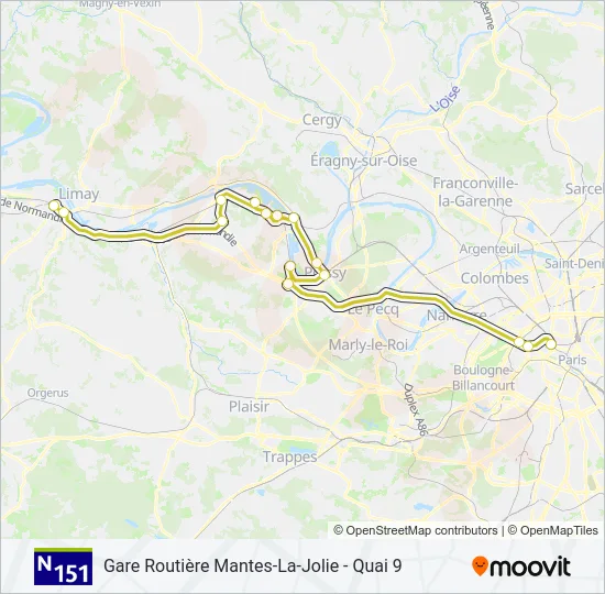 N151  Line Map