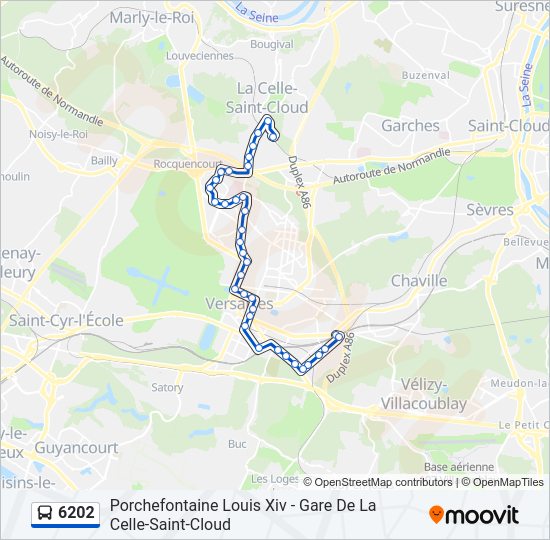 6202 bus Line Map