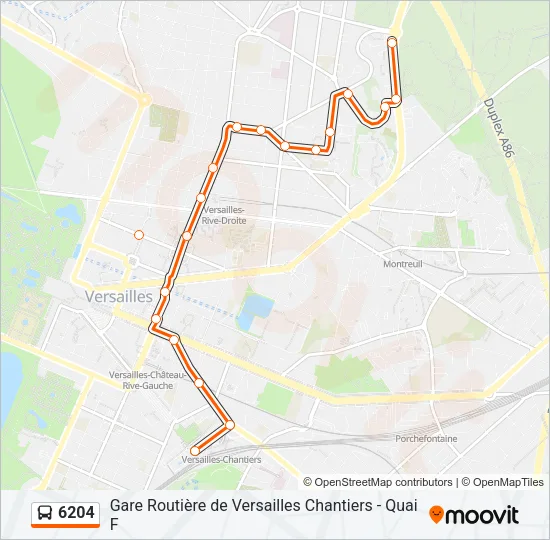 6204 Bus Line Map