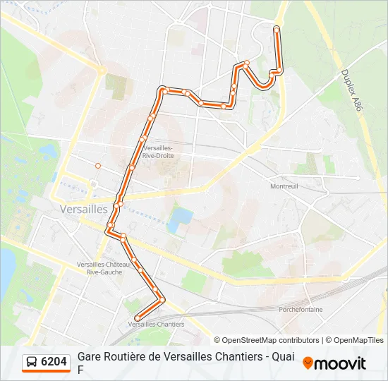 6204 Bus Line Map