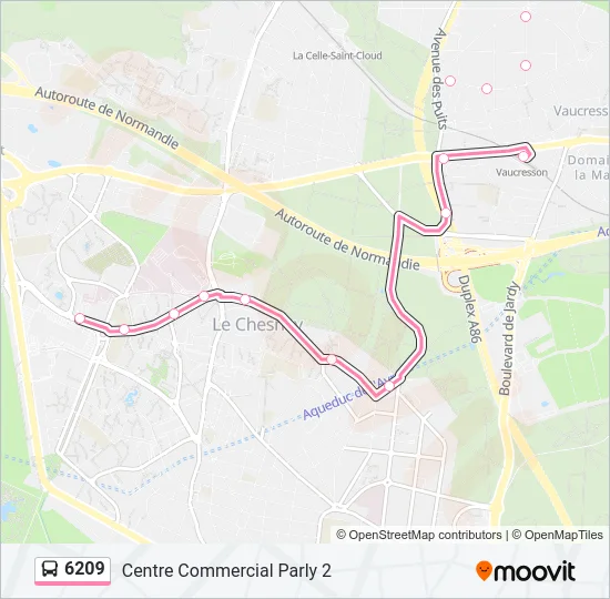 6209 Bus Line Map