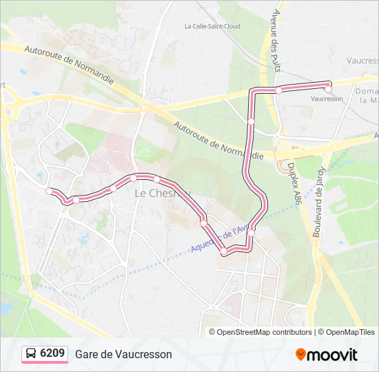6209 Bus Line Map